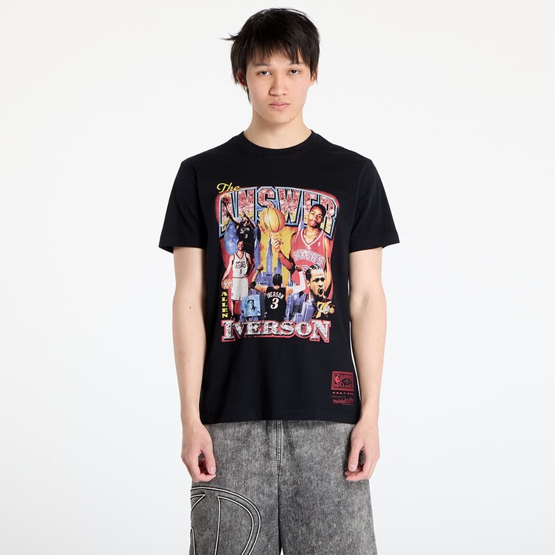 Tričko Mitchell & Ness NBA 76Ers Allen Iverson Bootleg Tee Black M 63702438