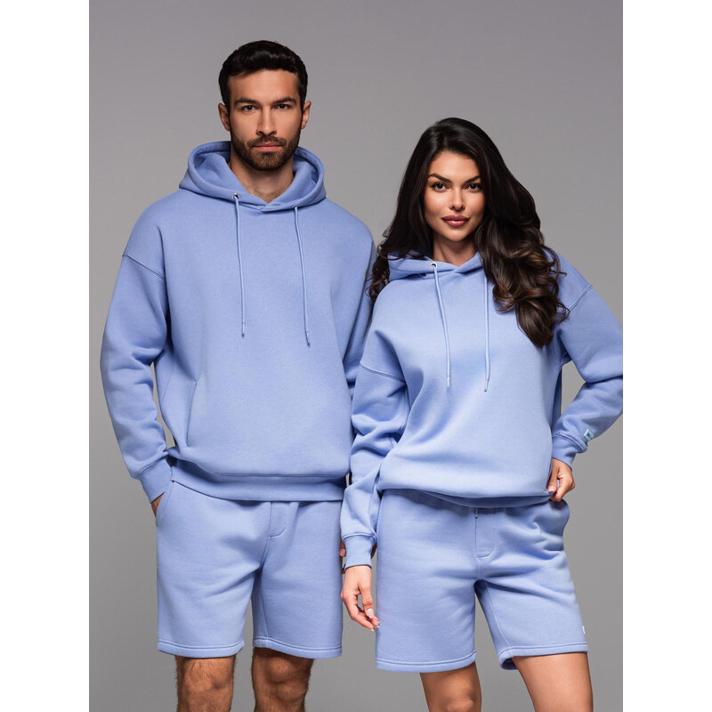 Ombre Unisex sweatshirt with hood and pockets - lavender 64793021