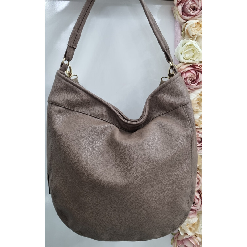 Katrins Fashion Štýlová hnedá kabelka na plece Grosso 63703391