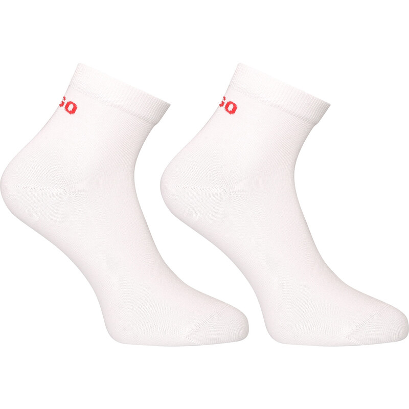 2PACK ponožky HUGO členkové biele (50516396 100) 63285715