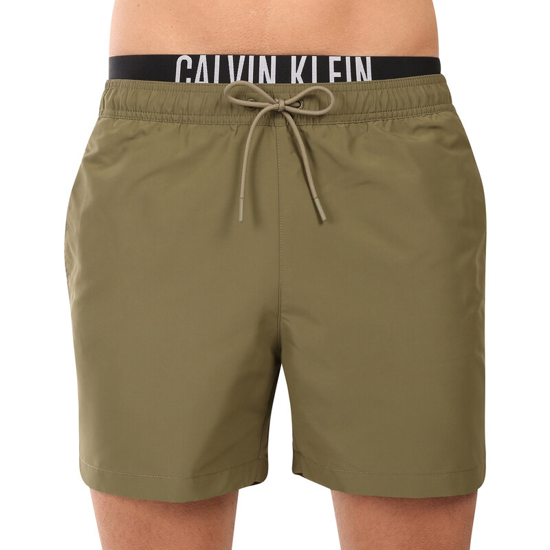 E-shop Pánske plavky Calvin Klein zelené (KM0KM01093-LB6)