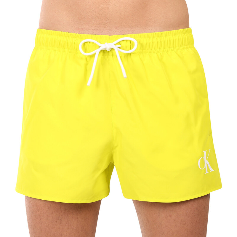 E-shop Pánske plavky Calvin Klein žlté (KM0KM01099-LRF)