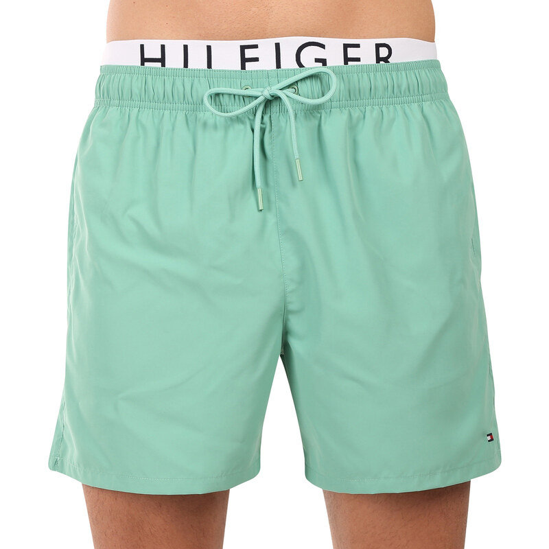 E-shop Pánske plavky Tommy Hilfiger zelené (UM0UM03489 L3J)
