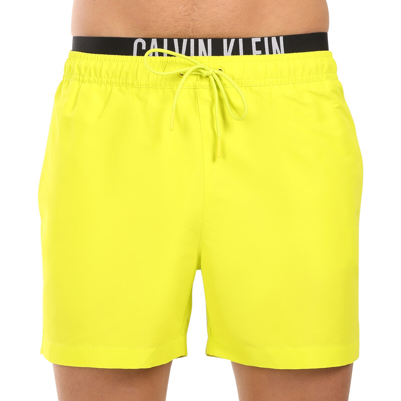 E-shop Pánske plavky Calvin Klein žlté (KM0KM01093-LRF)