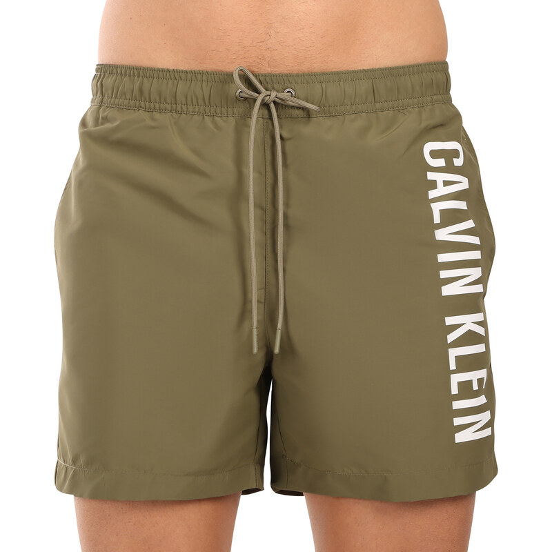 E-shop Pánske plavky Calvin Klein zelené (KM0KM01092-LB6)
