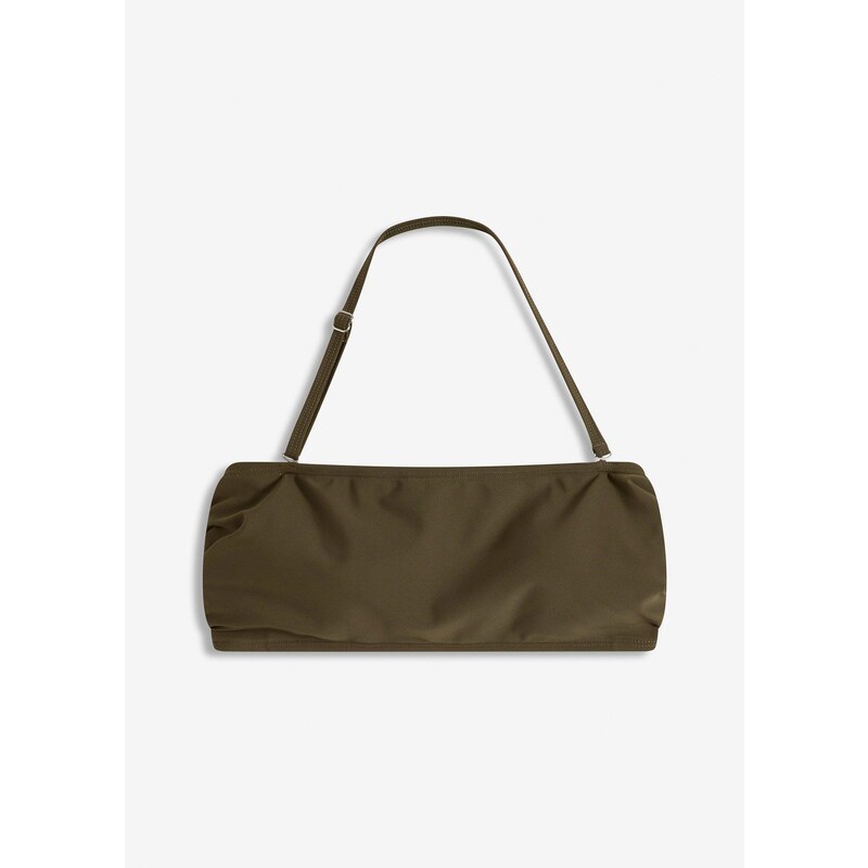 bonprix Bikinová podprsenka bandeau, farba zelená 62972968