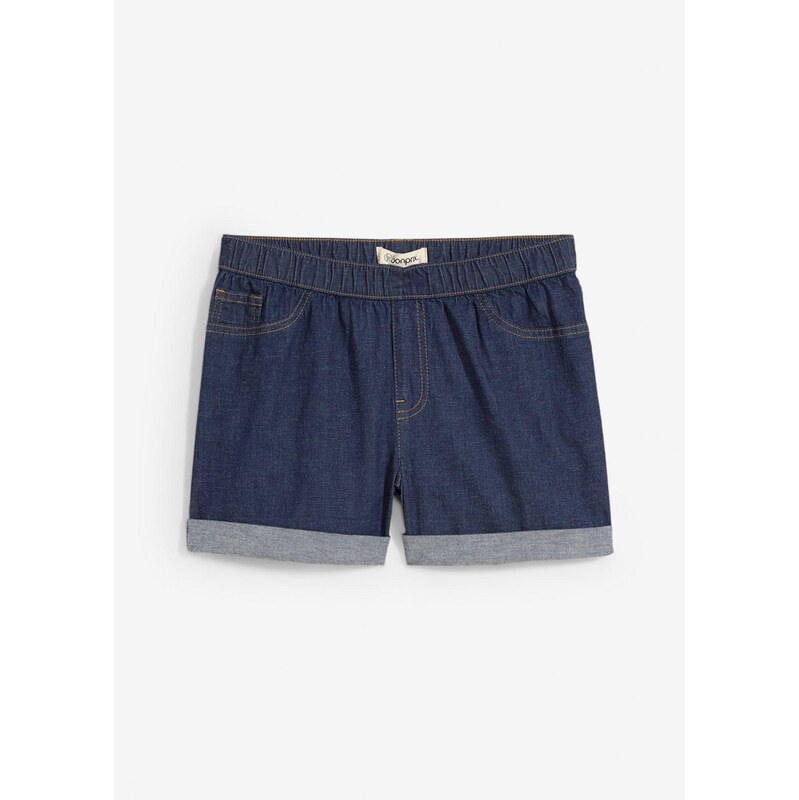 bonprix Džínsové šortky Mid Waist, farba modrá 63704090