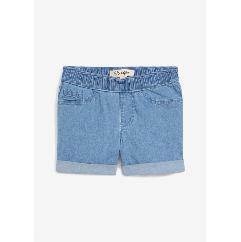 bonprix Džínsové šortky Mid Waist, farba modrá 63704341