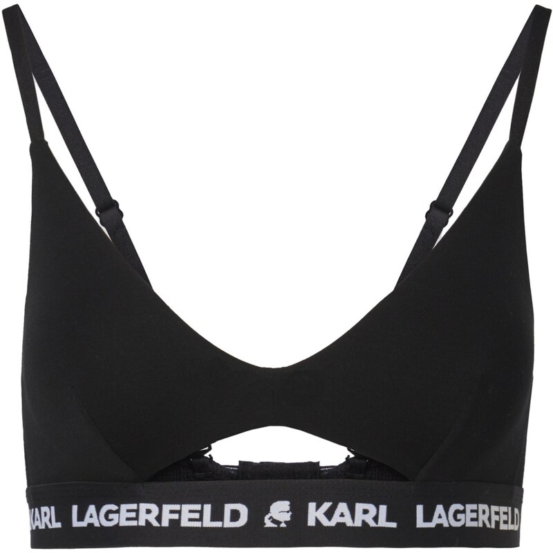 Karl Lagerfeld Podprsenka čierna / biela 63734436