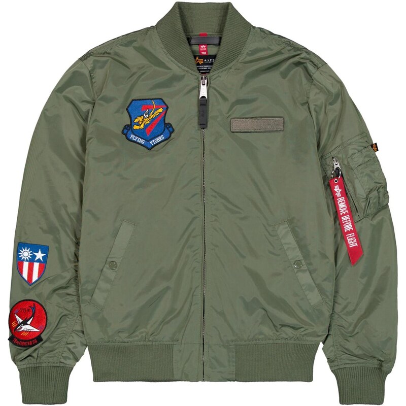 ALPHA INDUSTRIES Prechodná bunda modrá / olivová / červená / biela 63706046