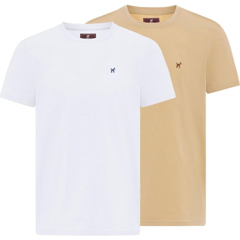 Williot Tričko farba ťavej srsti / biela 65652895