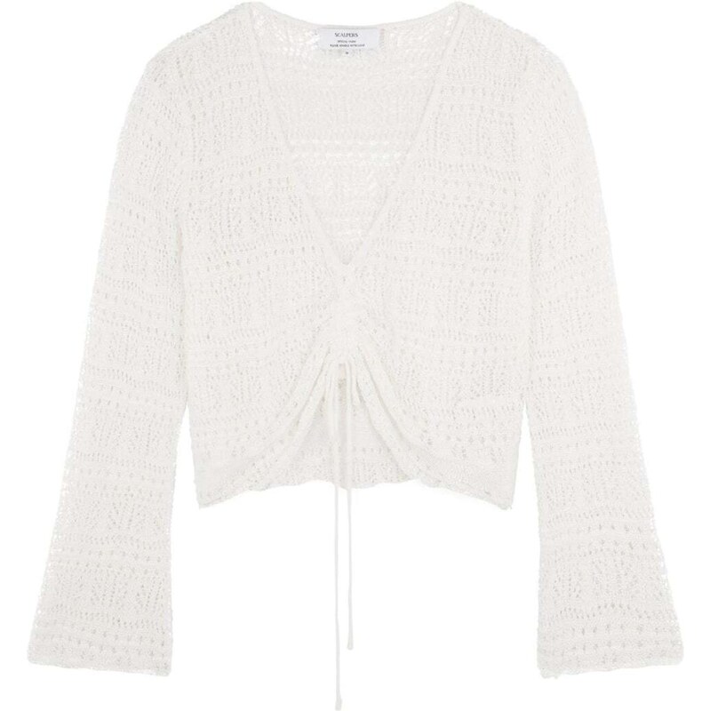 Scalpers Sveter nebielená / biela 65648942
