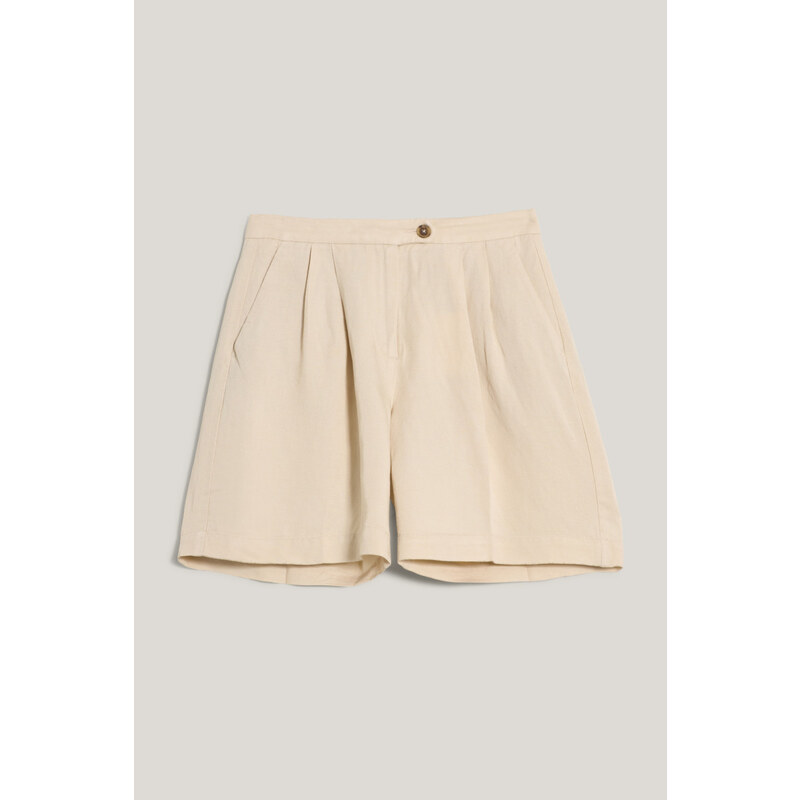 ŠORTKY GANT TAILORED LINEN SHORTS PUTTY 62638497