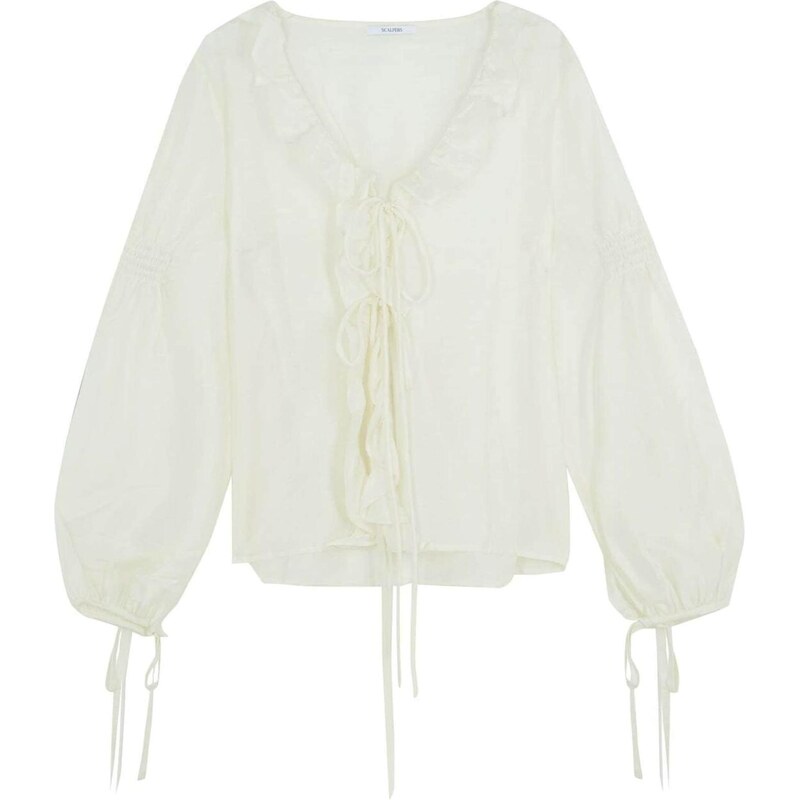 Scalpers Tričko nebielená / biela 65875915