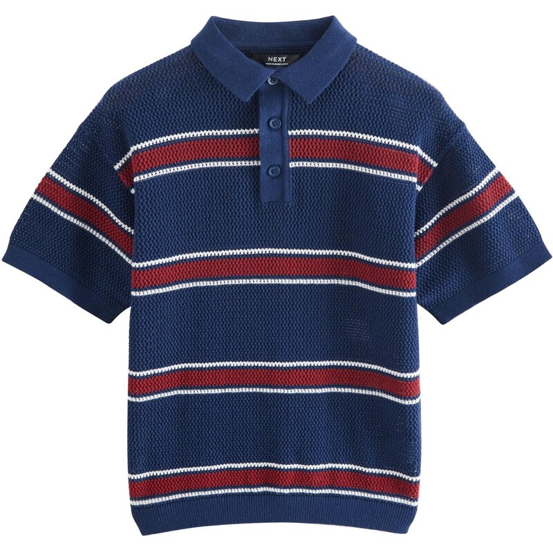 Next Sveter námornícka modrá / červená / biela 64167055