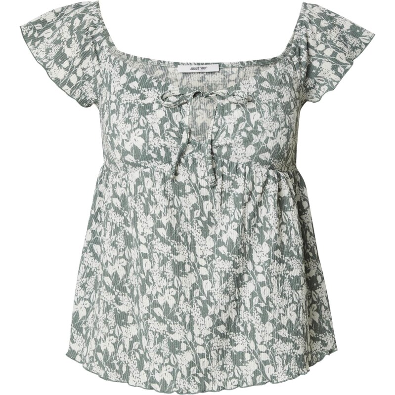 ABOUT YOU Tričko Thea mätová / biela 65879110