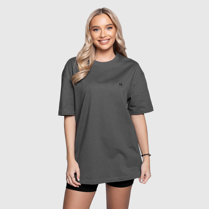 Dámske oversized tričko Iron Aesthetics Boyfriend, sivé