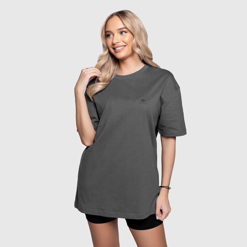 Dámske oversized tričko Iron Aesthetics Boyfriend, sivé