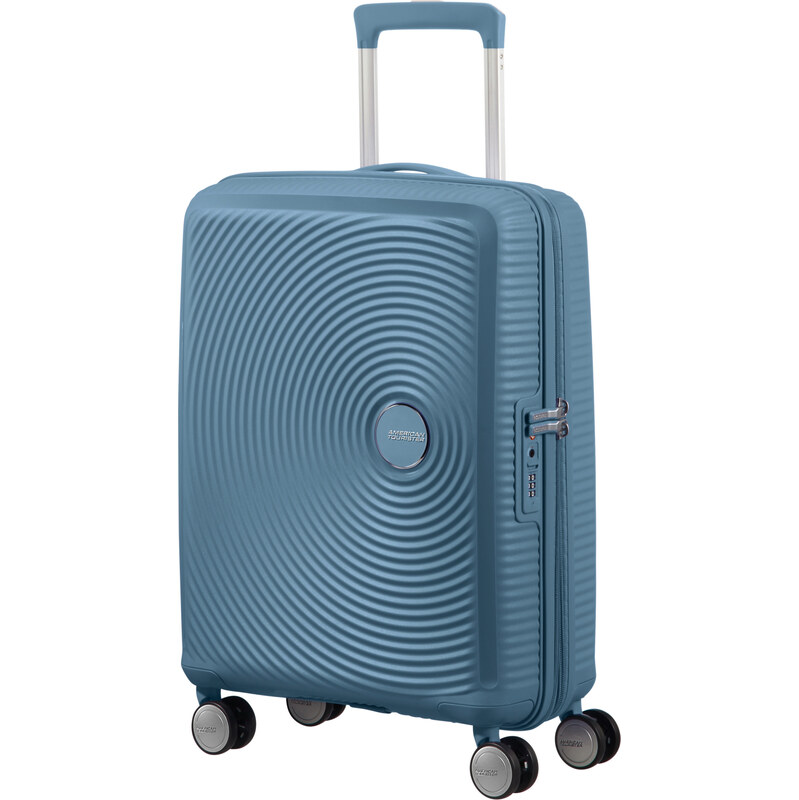 American Tourister SOUNDBOX SPINNER 55 EXP Stone Blue 62192941