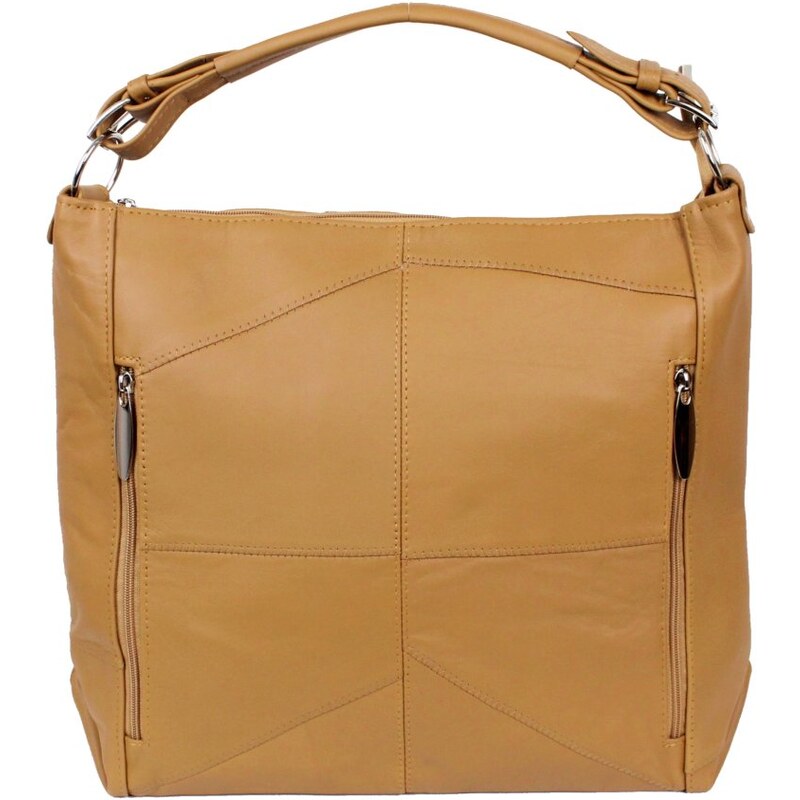 Sikora Dámska kožená kabelka MAR svetlý koňak 63532616