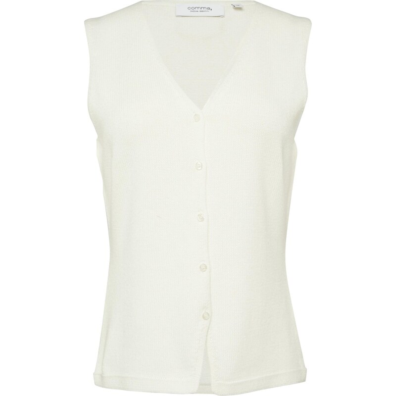 comma casual identity Pletená vesta biela 65875248