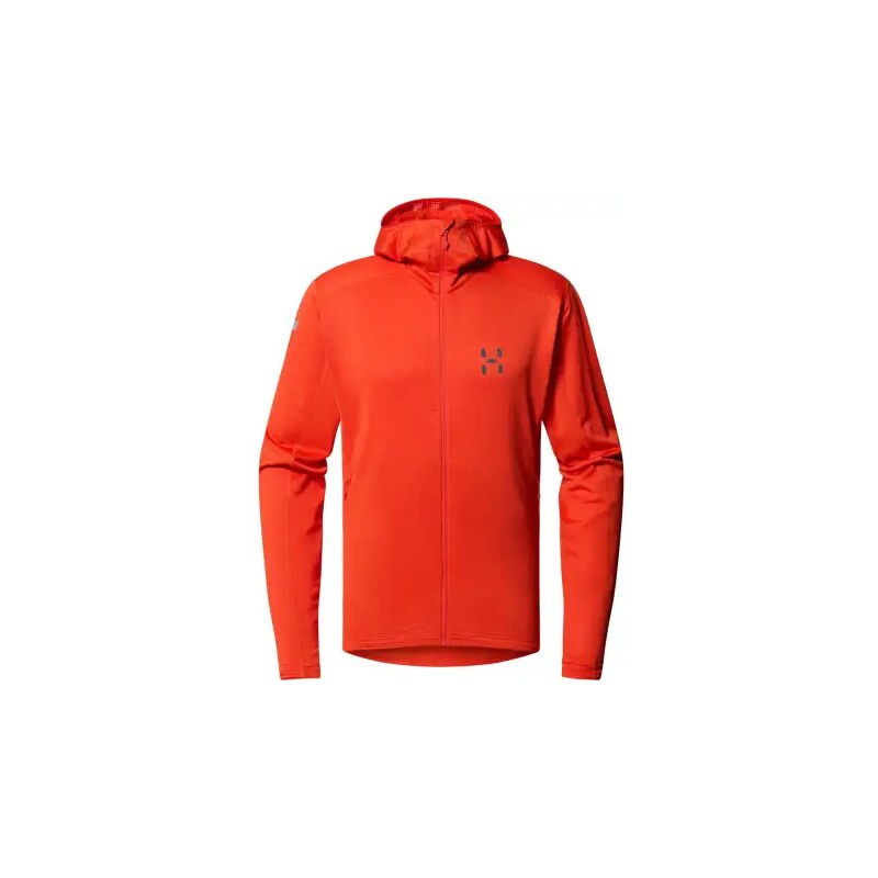 E-shop Haglöfs L.I.M Mid Multi Hood pánska mikina s kapucňou červená
