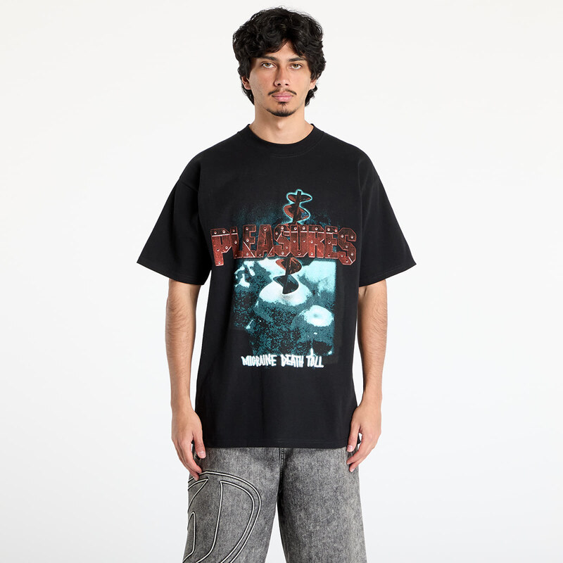 Tričko PLEASURES Migraine T-Shirt Black Edge M 63718480