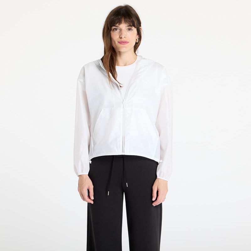 Bunda Puma Wardrobe Essentials Oversized UV Wind Jacket PUMA White L 63719360