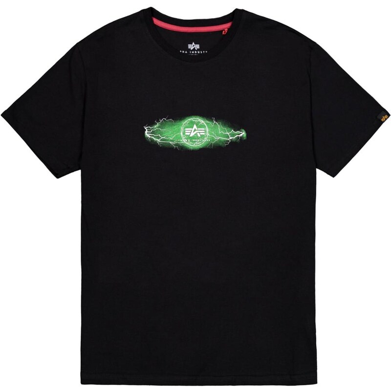 ALPHA INDUSTRIES Tričko Lightning svetlozelená / čierna / biela 63724436