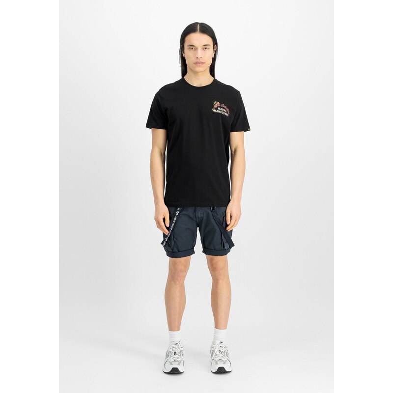 ALPHA INDUSTRIES Tričko Naval telová / pastelovo žltá / svetlofialová 63724461