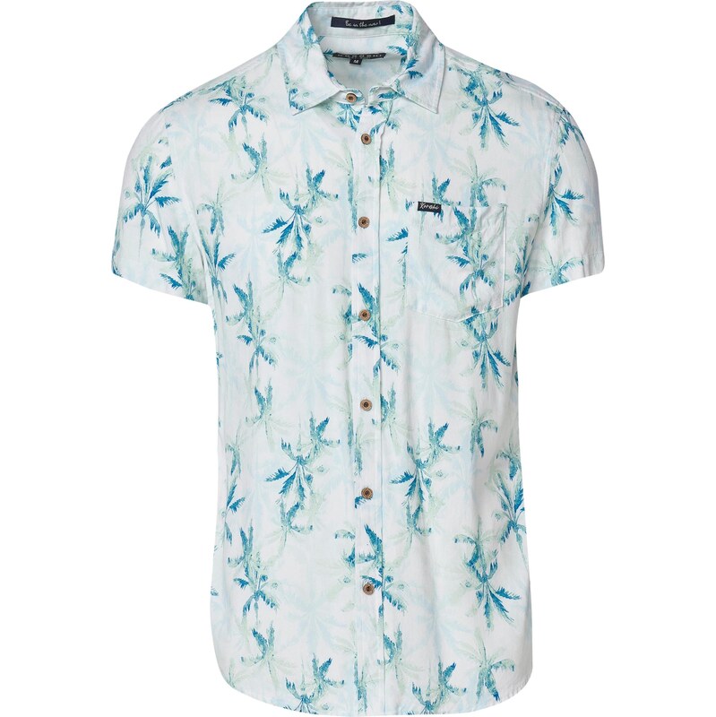 KOROSHI Košeľa kráľovská modrá / svetlosivá / pastelovo zelená / biela 63874158