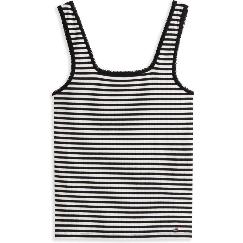 TOMMY HILFIGER Top čierna / biela 63817888