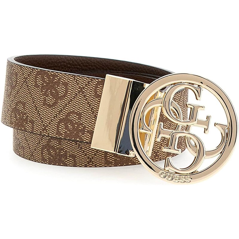 GUESS Opasky NOELLE ADJ & REV PANT BELT H35 svetlohnedá / tmavohnedá / 63752056