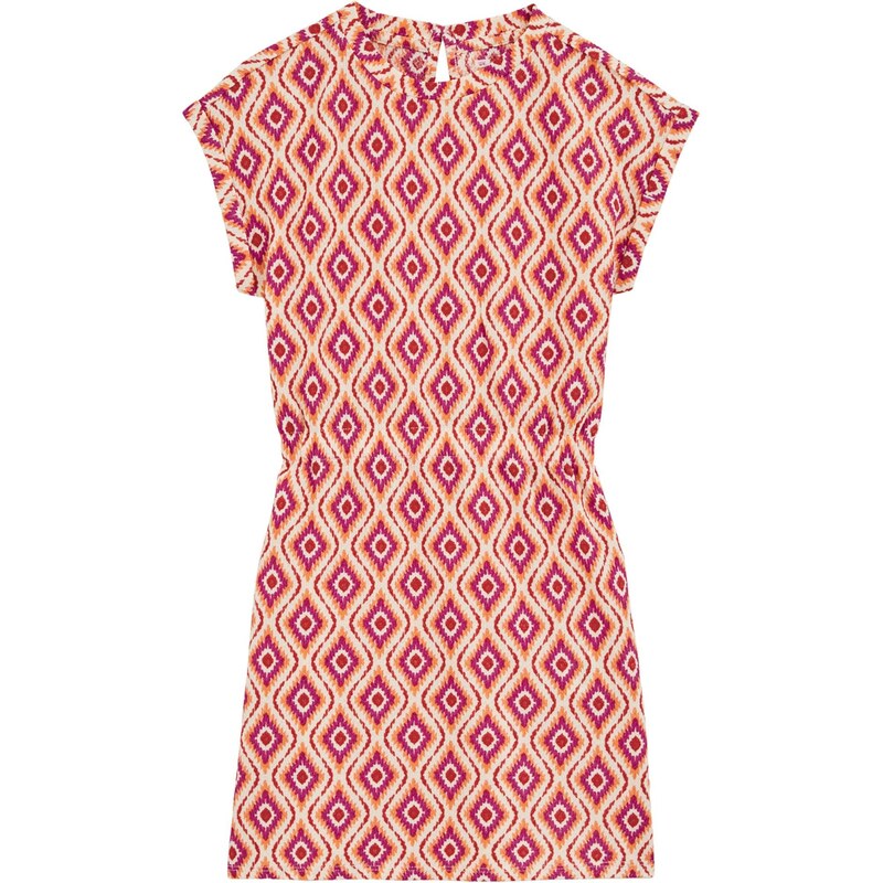 WE Fashion Šaty oranžová / červená / biela 63741747