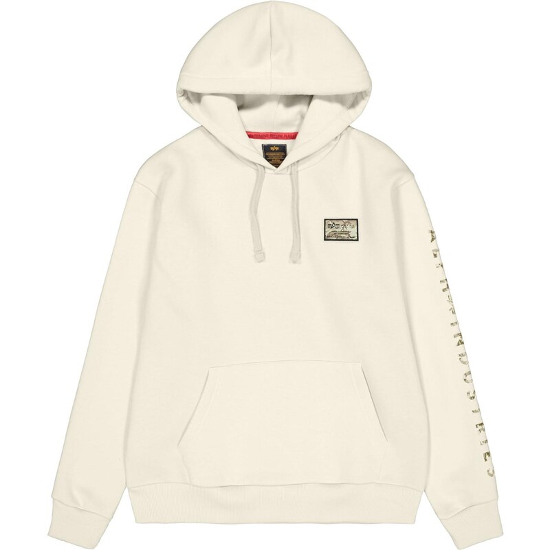 ALPHA INDUSTRIES Mikina kaki / prírodná biela 63724430