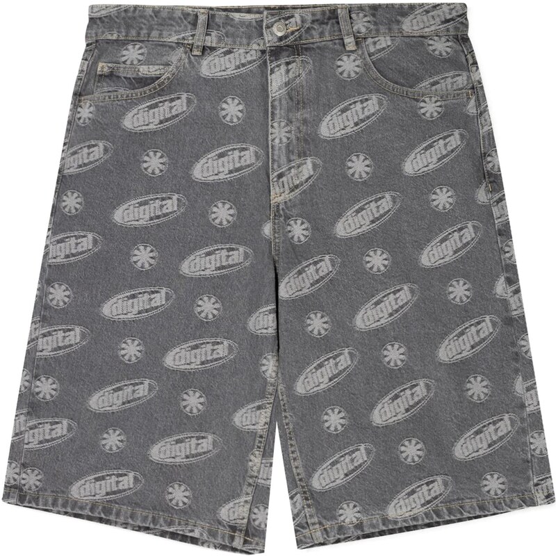 Bershka Džínsy sivý denim / svetlosivá 65879149