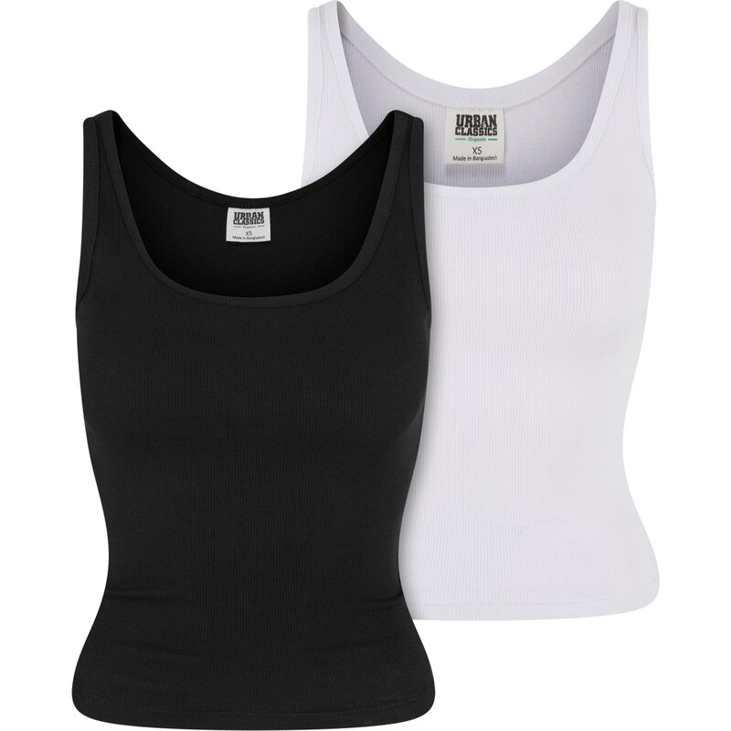 Urban Classics Top čierna / biela 64575480