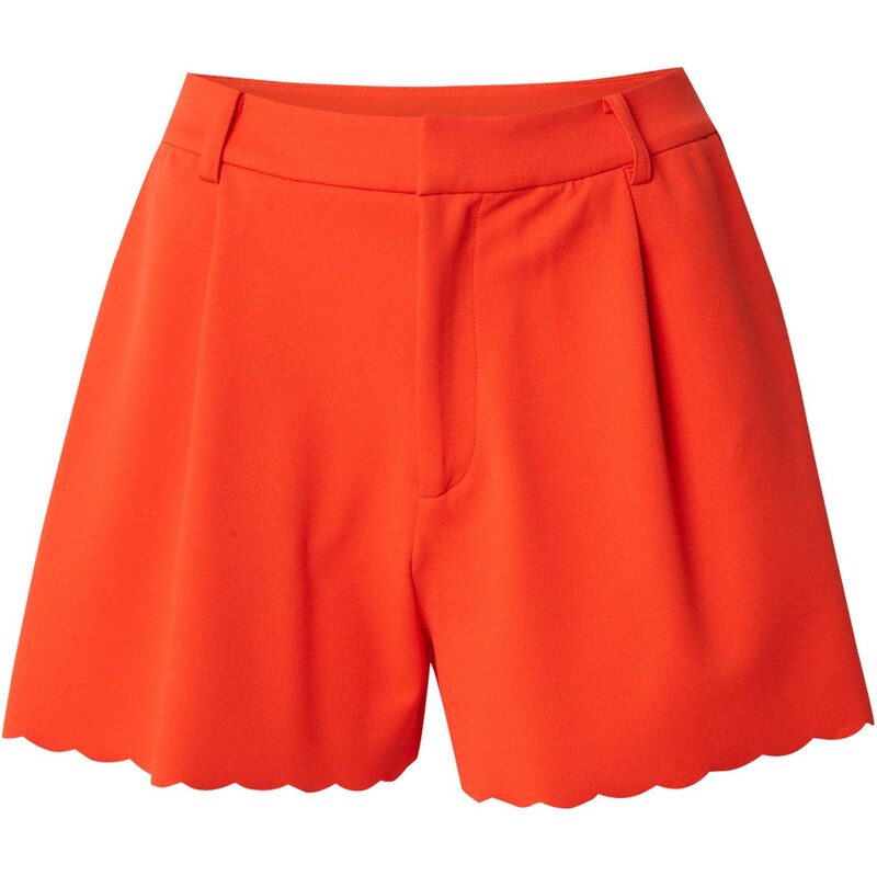 ONLY Plisované nohavice ONLSILJA oranžovo červená 65879225