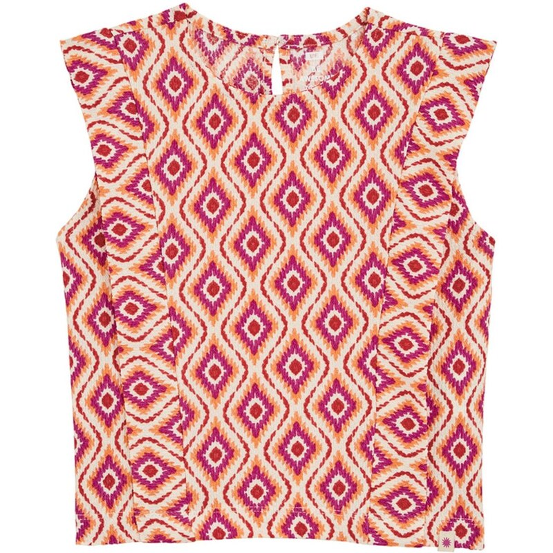 WE Fashion Tričko koralová / ružová / červená / biela 65652933