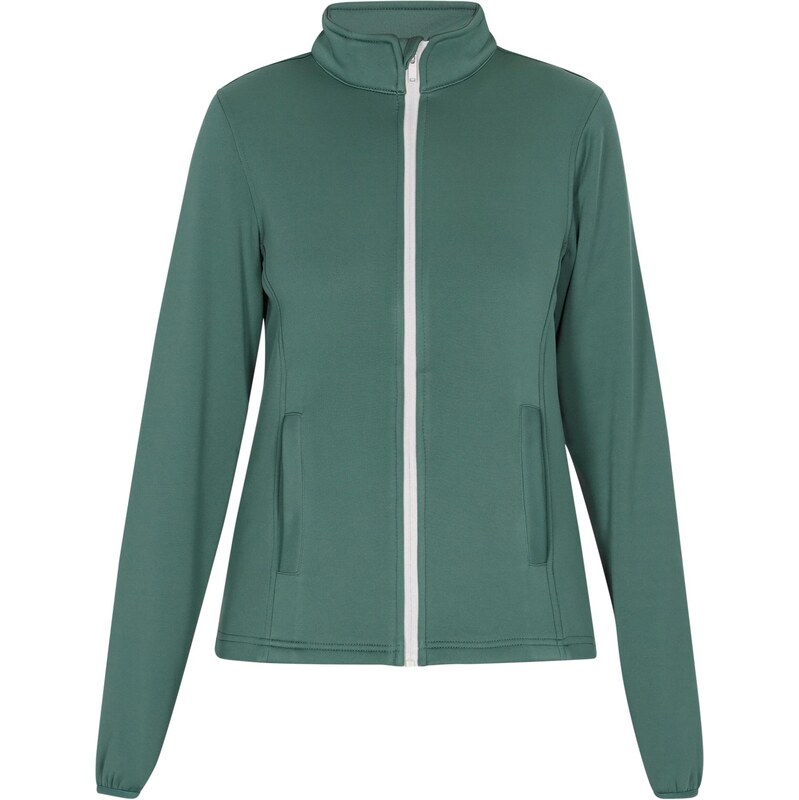 COSIMON Tepláková bunda smaragdová / biela 65792493