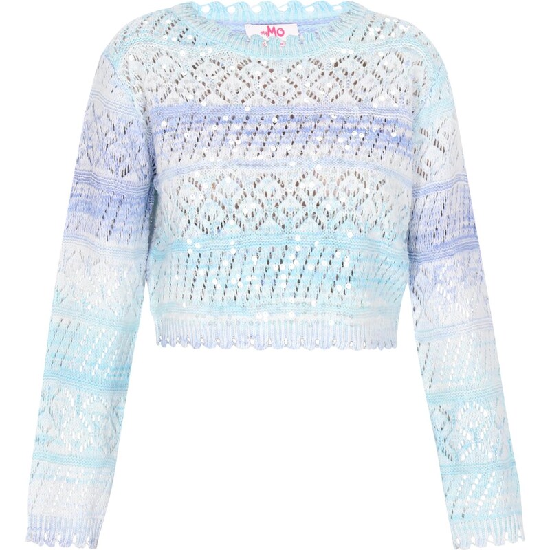 MYMO Sveter svetlomodrá / tmavomodrá / biela 65875054