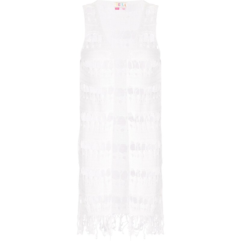 IZIA Pletená vesta šedobiela 64333280