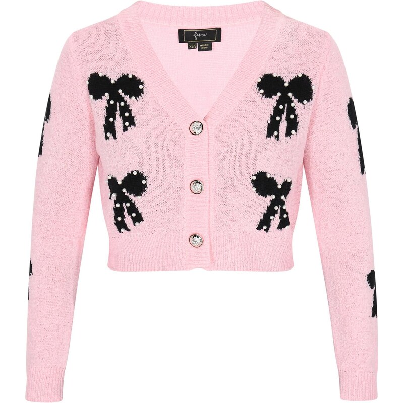 faina Kardigán ružová / čierna 65875123