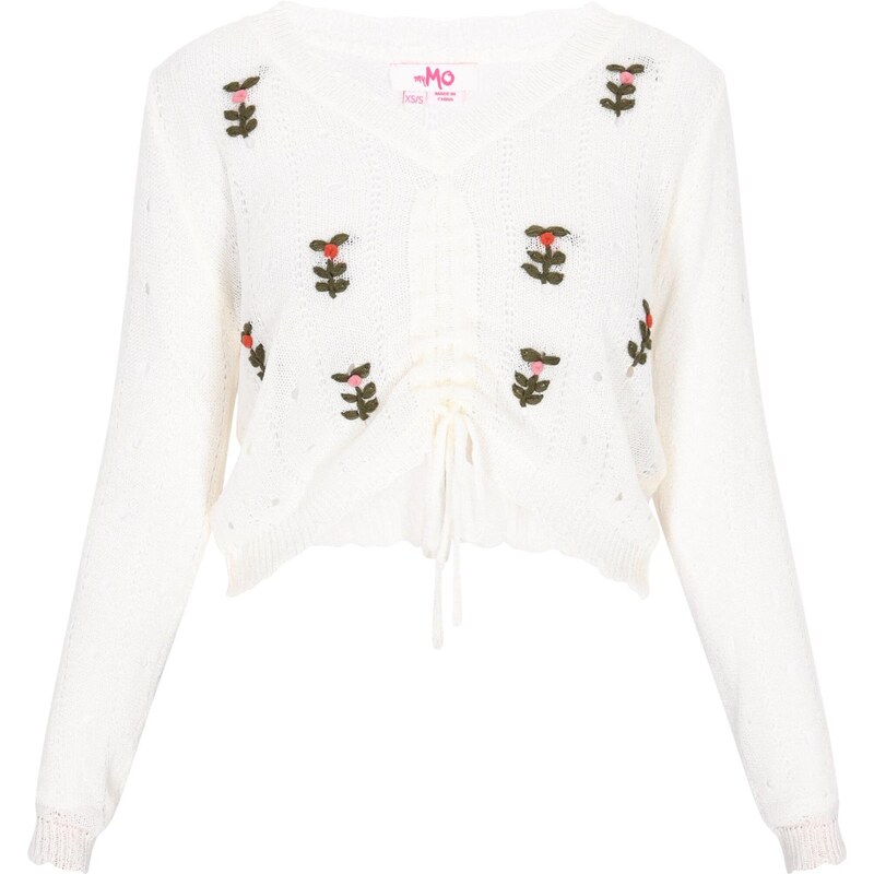 MYMO Sveter Comfy jedľová / ružová / svetločervená / biela 65875132