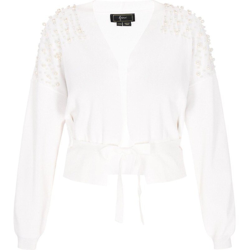 faina Kardigán biela 65875139