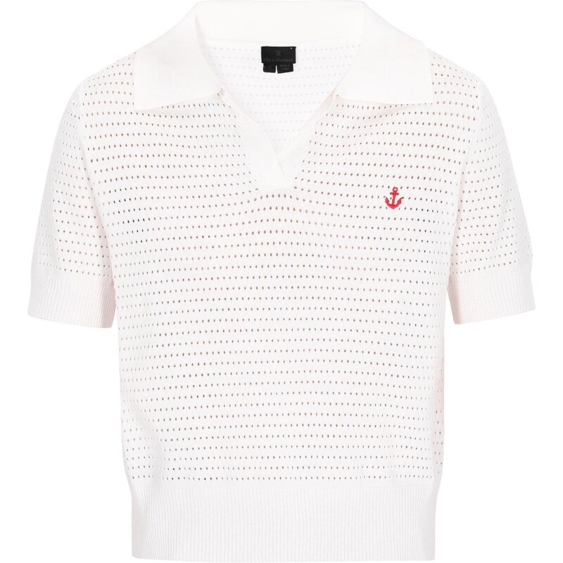 DreiMaster Klassik Sveter Classic Look červená / šedobiela 65875198