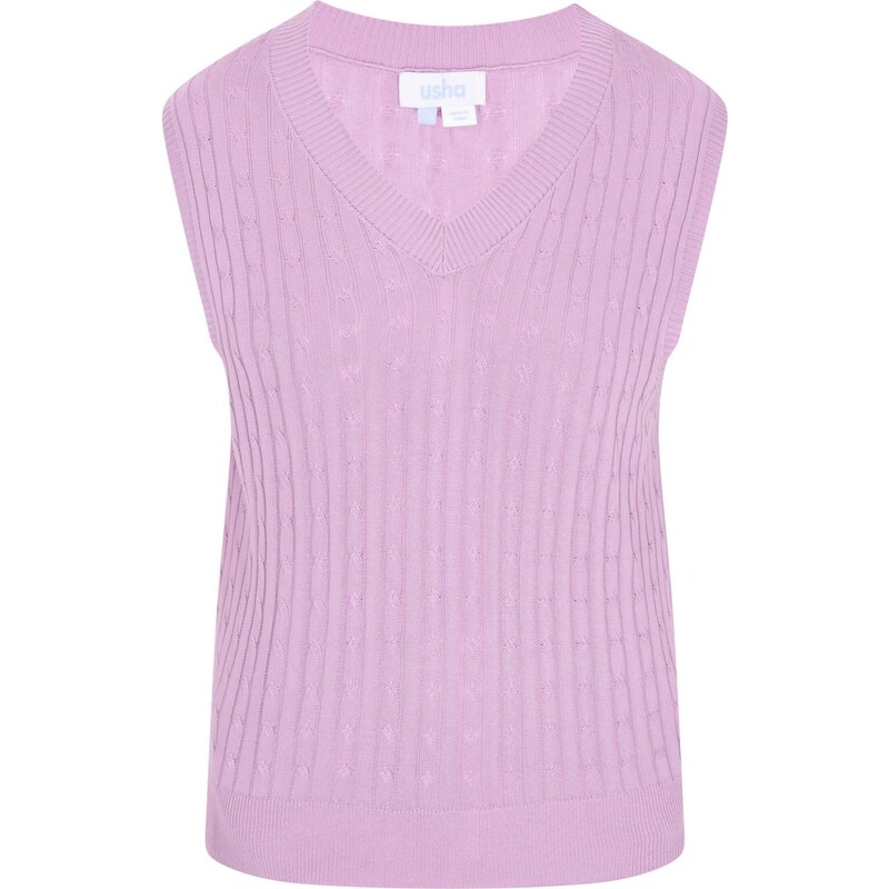 usha BLUE LABEL Pletená vesta fialová 65875209