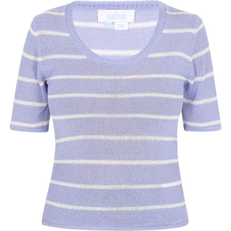 usha BLUE LABEL Sveter svetlomodrá / biela 65646010