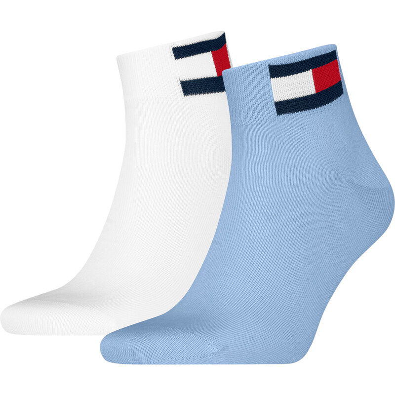 TOMMY HILFIGER - 2PACK Tommy jeans flag iconic light blue quarter 63731173