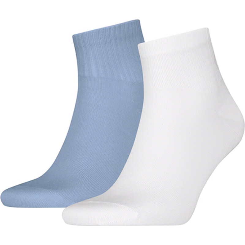 CALVIN KLEIN - ponožky 2PACK CK Jeans blue & white s logom 63731186